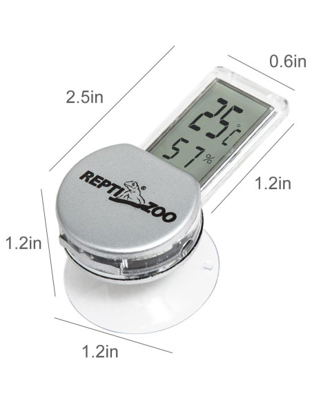 Termómetro e Higrómetro Digital REPTI ZOO para Reptiles