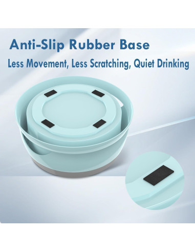 Tazón de Agua Antideslizante Takfox 750ml para Perros y Gatos