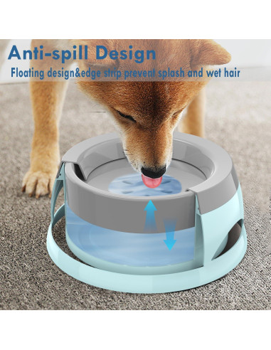 Tazón de Agua Antideslizante Takfox 750ml para Perros y Gatos