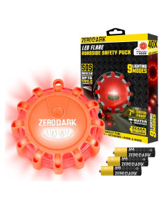 Flares LED de Emergencia ZeroDark con Base Magnética 10 cm