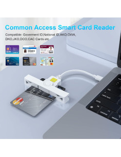 Lector de Tarjetas CAC USB C Rocketek Plegable 18g 2