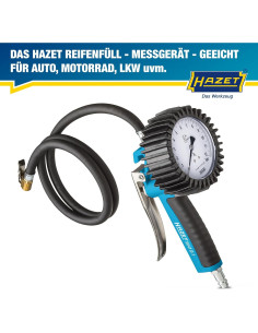 Medidor de Presión de Neumáticos HAZET 9041G-1 0-10 Bar 2