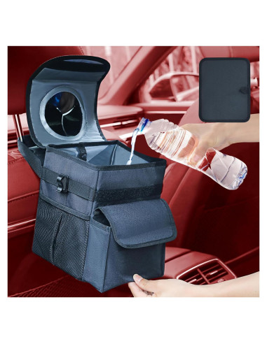 Basurero de coche ILLINOS A8080 plegable impermeable 19x15x23cm