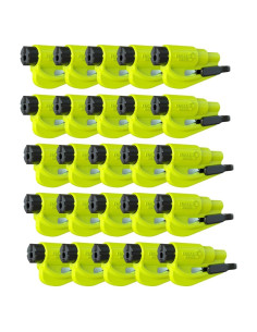 resqme Cortador de Cinturón y Rompedor de Ventanas 2-en-1 - Paquete de 25