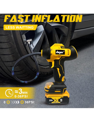 Inflador de Neumáticos Inalámbrico RAYLEEY 20V 160PSI