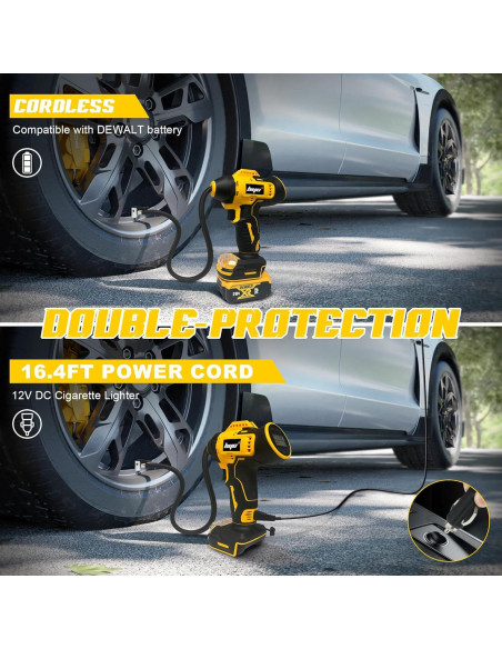 Inflador de Neumáticos Inalámbrico RAYLEEY 20V 160PSI