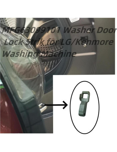 Cierre de puerta de lavadora LG Kenmore MFG63099101 9g