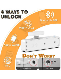 Cerradura Inteligente Eseesmart YL-F5BC Bluetooth RFID para Armarios 2