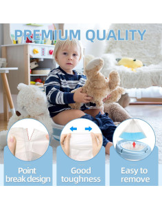 Bolsas Desechables para Inodoro MCGMITT 120 PCS a Prueba de Fugas 2