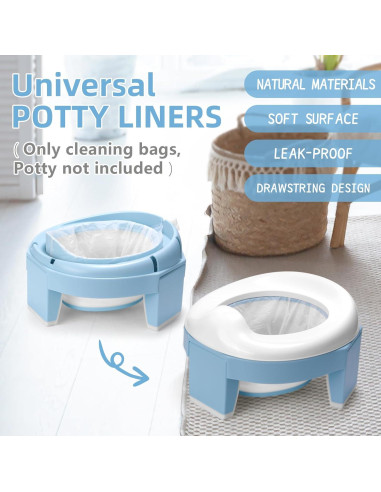 Bolsas Desechables para Inodoro MCGMITT 120 PCS a Prueba de Fugas