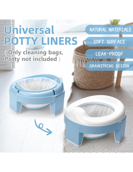 Bolsas Desechables para Inodoro MCGMITT 120 PCS a Prueba de Fugas