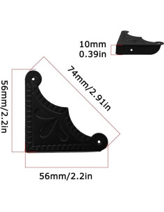 24 Protectores de Esquina de Metal BAOTXHBR para Muebles 2