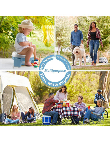 Bolsas Desechables para Inodoro MCGMITT 120 PCS a Prueba de Fugas