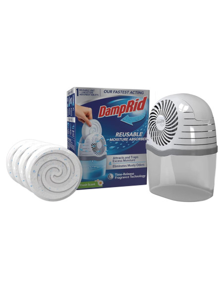Recarga DampRid 4 Tabletas de Absorción de Humedad Aroma Fresco