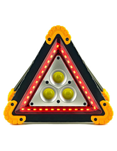 Triángulo de Advertencia LED Thehitdeal - Resistente al Agua, 4 Modos