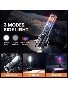 Linterna de Emergencia Multifuncional YeMao F35 con Cortador y Rompedor 2