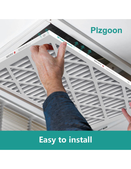 Filtro de aire Plzgoon 12x12x1 MERV 8 - Paquete de 4