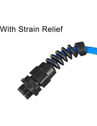 Conector PG7 Impermeable uxcell Nylon IP68 para Cable 4.5-7.8mm