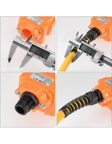 Conector PG7 Impermeable uxcell Nylon IP68 para Cable 4.5-7.8mm