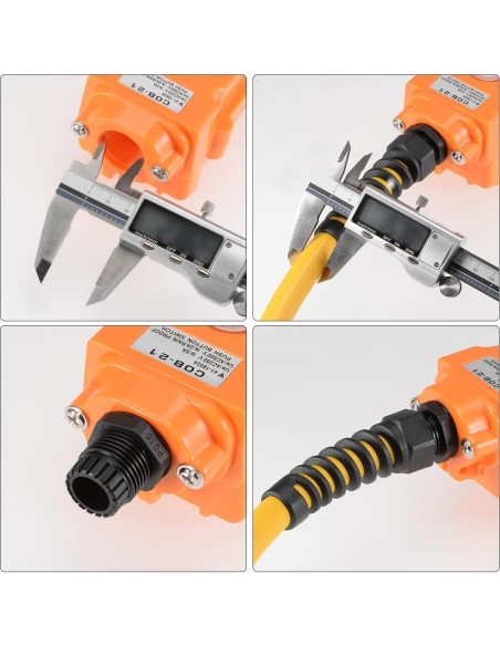 Conector PG7 Impermeable uxcell Nylon IP68 para Cable 4.5-7.8mm