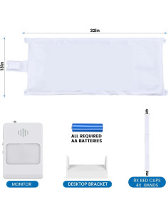 Alarma de Cama Kaneyvok con Sensor de Prevención de Caídas 33x81cm 2