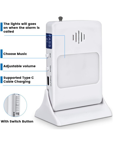Alarma de Cama Kaneyvok con Sensor de Prevención de Caídas 33x81cm