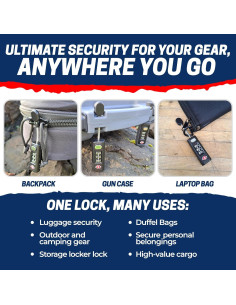 Candado de Combinación TSA Cedar Mill ZipLock Negro 81.9g 2