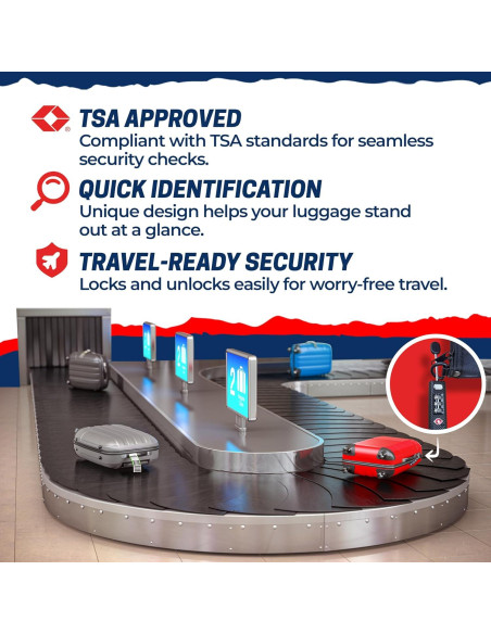 Candado de Combinación TSA Cedar Mill ZipLock Negro 81.9g