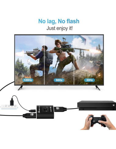 Interruptor HDMI 2 en 1 Avedio Links 8K@60Hz 4K@120Hz