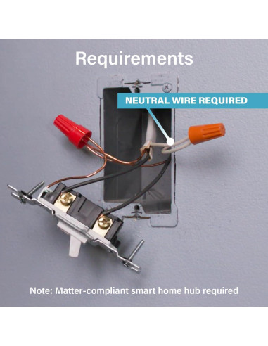 Interruptor Inteligente Legrand Wi-Fi Matter 1800W 1 Polo