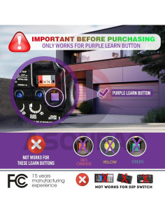 Control Remoto LiftMaster 371LM para Puerta de Garaje 315MHz 2