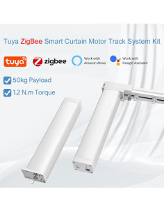 Cortinas Inteligentes SIXIN 3m con Control Remoto y ZigBee 2