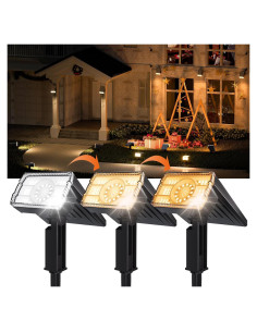 Luces Solares Exteriores ALFIOT 2 en 1 Ajustables IP67