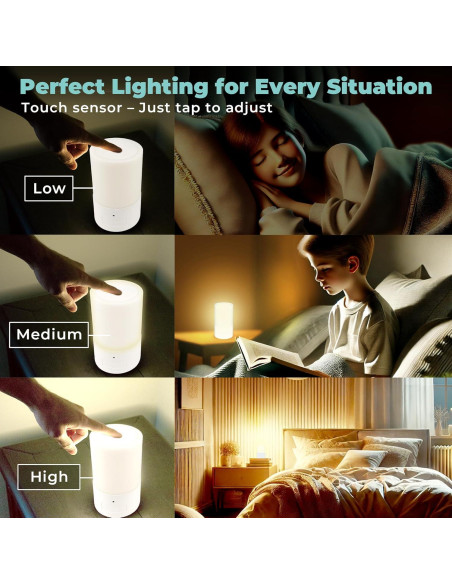 Lámpara de Mesa de Emergencia LFI 200 Horas Luz LED Recargable