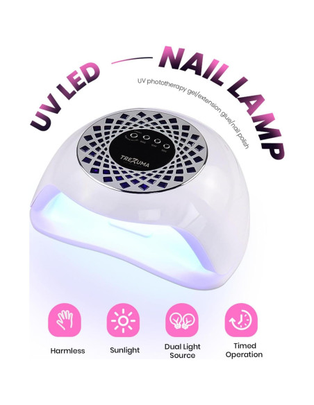 Lámpara UV LED 268W Trezuma para Esmalte de Gel Profesional
