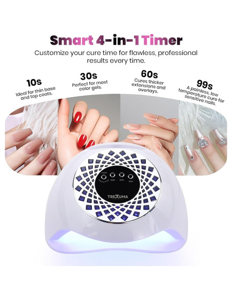 Lámpara UV LED 268W Trezuma para Esmalte de Gel Profesional