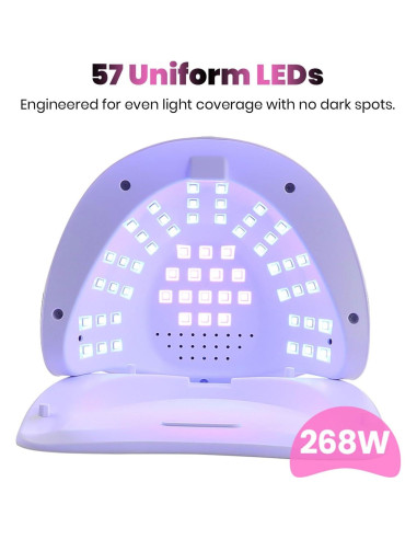 Lámpara UV LED 268W Trezuma para Esmalte de Gel Profesional