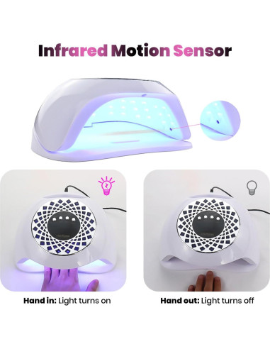 Lámpara UV LED 268W Trezuma para Esmalte de Gel Profesional