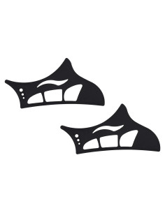 2 Plantillas de Sombra de Ojos Silicona Lyreh 9x4.4cm Reutilizables