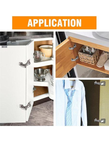 6 Piezas Bisagras Europeas CHANGE MOORE 170 Grados Ajustables