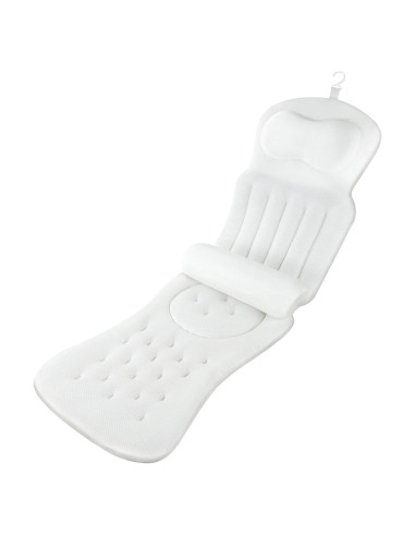 Almohada de Baño Ergonómica Foamagic 129x41 cm con Ventosas