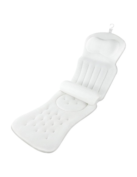 Almohada de Baño Ergonómica Foamagic 129x41 cm con Ventosas