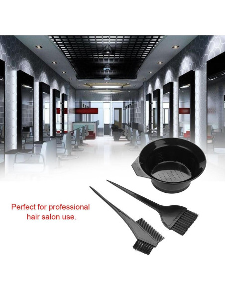 Set de Pinceles y Cuenco para Tinte Dioche - 3 Piezas Profesional