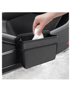 Mini Basurero de Coche HUIXIAER Plegable Negro 19.5x14cm