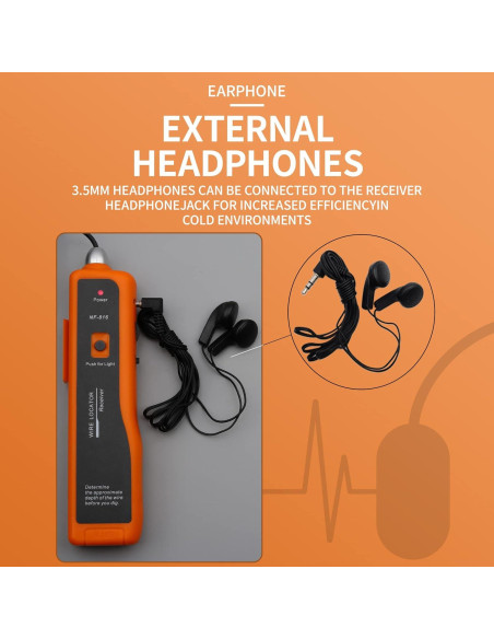 Localizador de Cable Subterráneo ANPTAIKE NF-816 - 0.45 kg