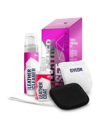 Kit de Limpieza y Protección de Cuero Gyeon Leather Set Natural
