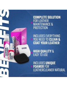 Kit de Limpieza y Protección de Cuero Gyeon Leather Set Natural 2
