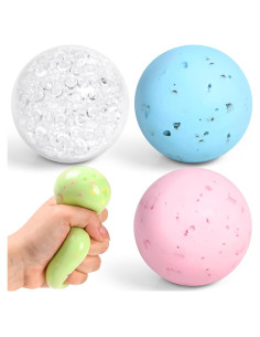 Juego de 4 Pelotas Antiestrés Uneedity - Multicolor 6cm