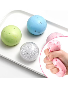 Juego de 4 Pelotas Antiestrés Uneedity - Multicolor 6cm 2
