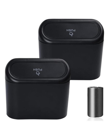 Mini Basurero de Coche Qiyue con Tapa - 2 Paquetes